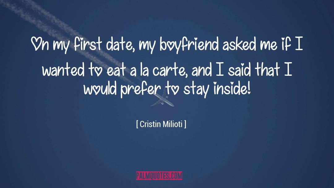 Date quotes by Cristin Milioti