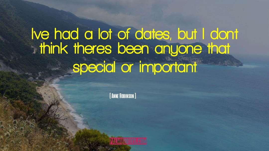 Dates quotes by Anne Robinson