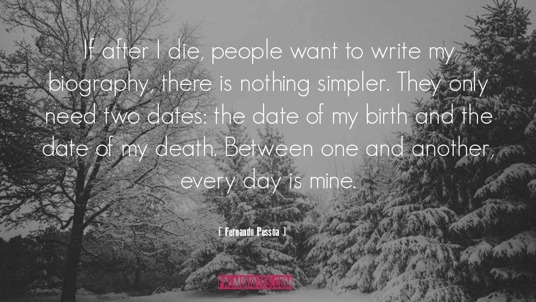 Dates quotes by Fernando Pessoa