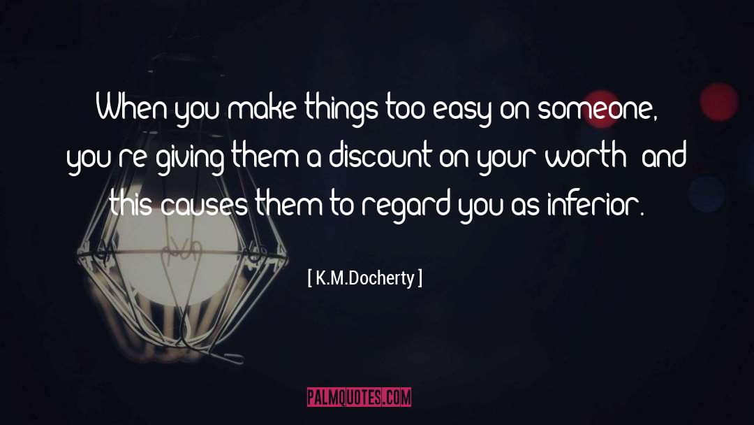 Dating Advice quotes by K.M.Docherty