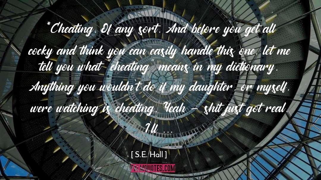 Daughter S Giggling quotes by S.E. Hall