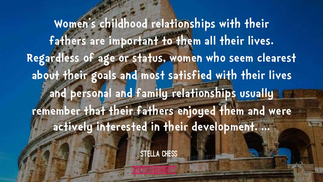 Daughters And Fathers Relationships quotes by Stella Chess