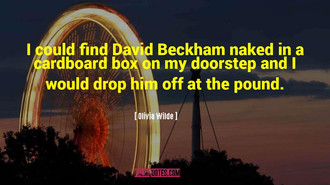 David Beckham quotes by Olivia Wilde
