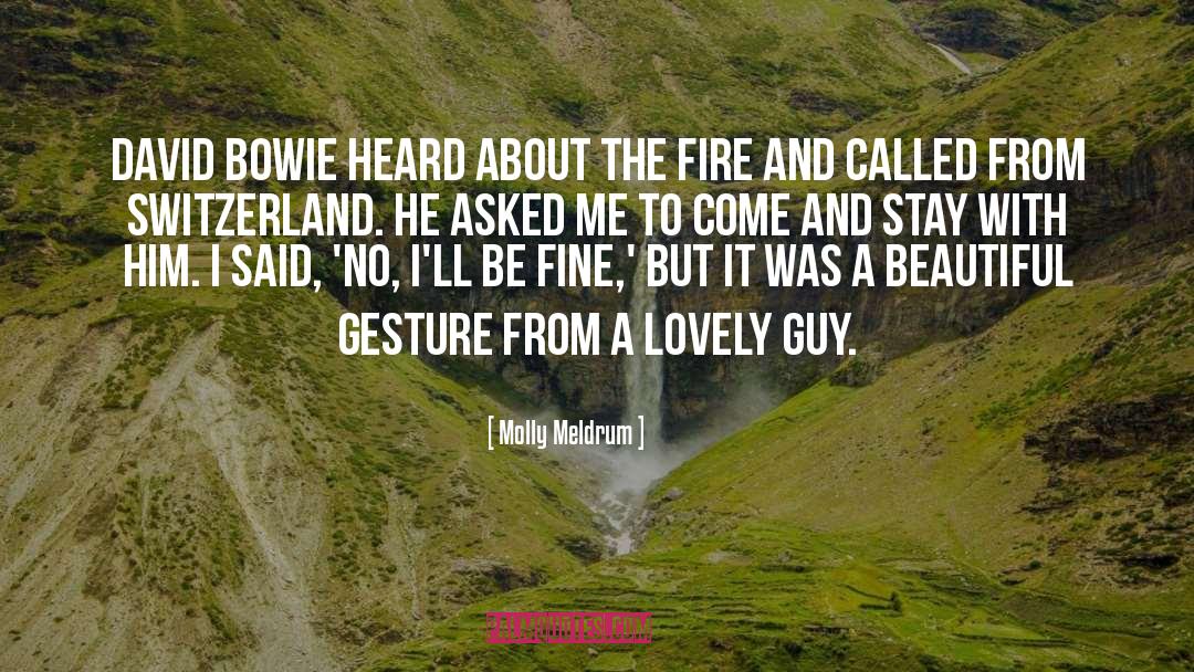 David Bowie quotes by Molly Meldrum