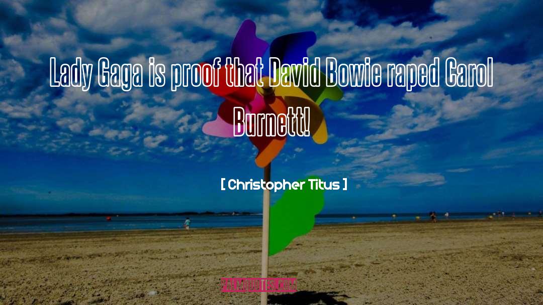 David Bowie quotes by Christopher Titus