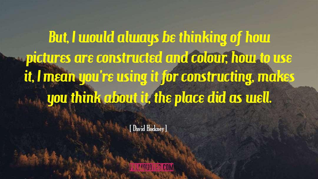David Gandy quotes by David Hockney