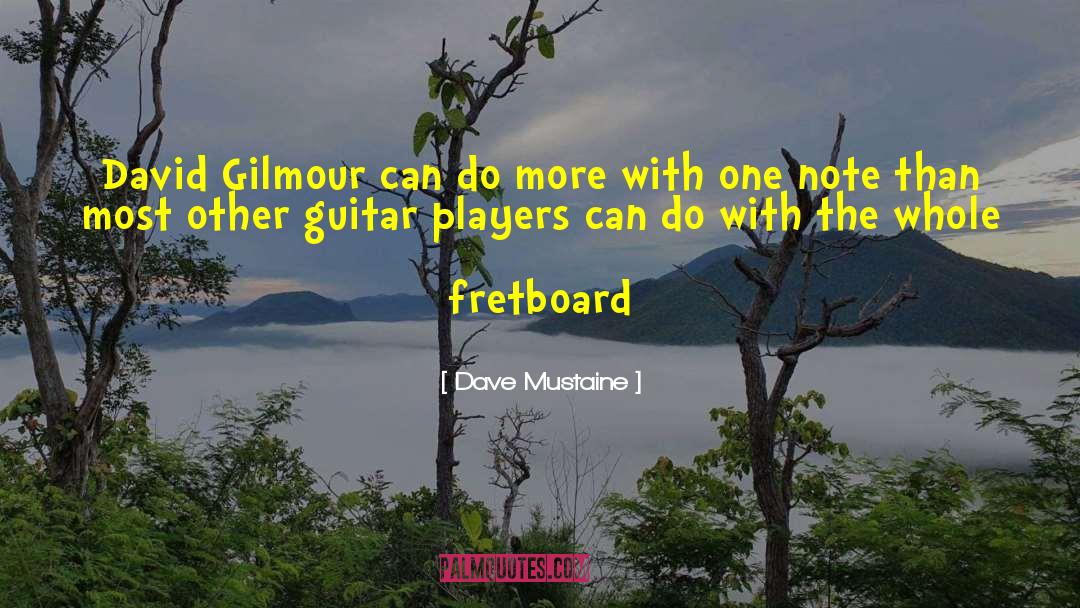 David Gilmour quotes by Dave Mustaine