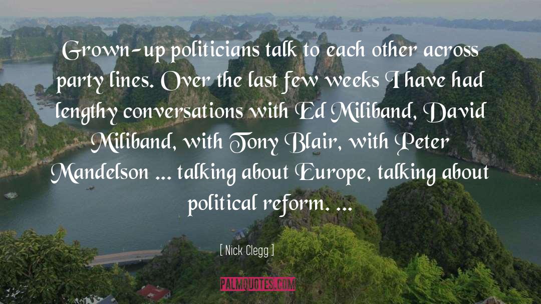 David Miliband quotes by Nick Clegg