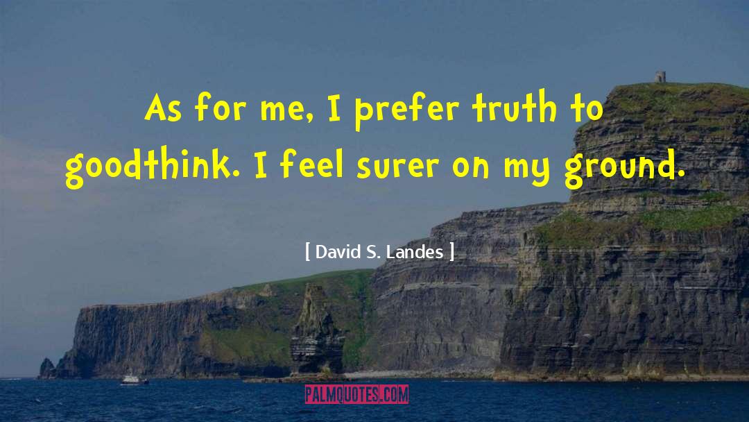 David S Landes quotes by David S. Landes