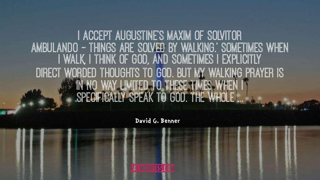 David Stevie quotes by David G. Benner