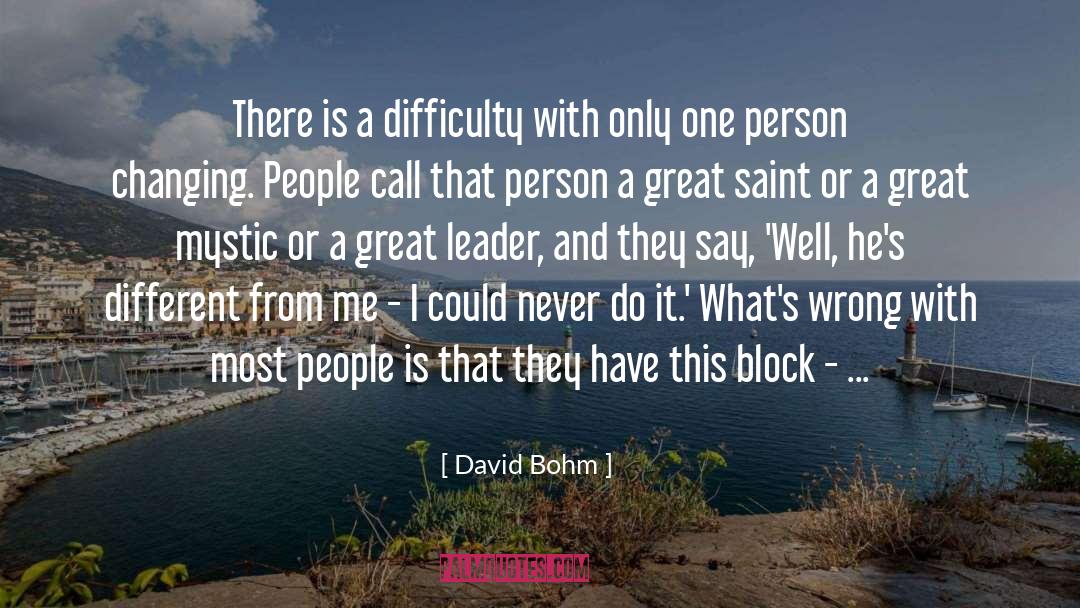 David Wojnarowicz quotes by David Bohm