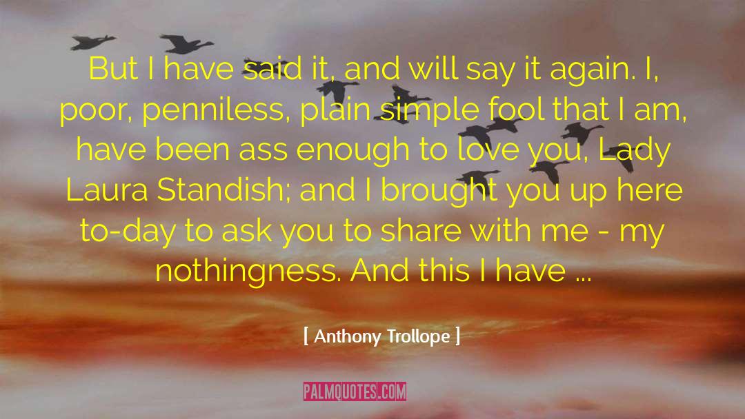 Day Alone quotes by Anthony Trollope