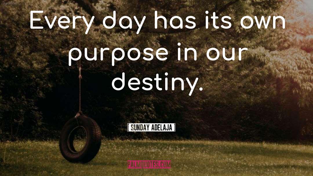 Day And Purpose quotes by Sunday Adelaja