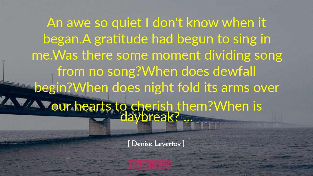 Daybreak quotes by Denise Levertov