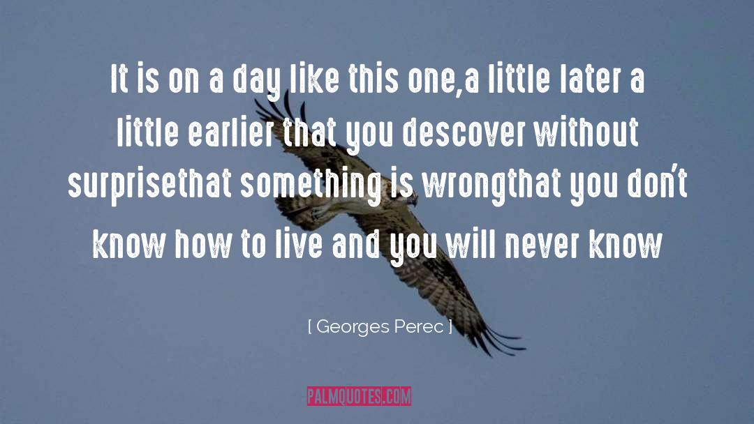 Days Like This quotes by Georges Perec