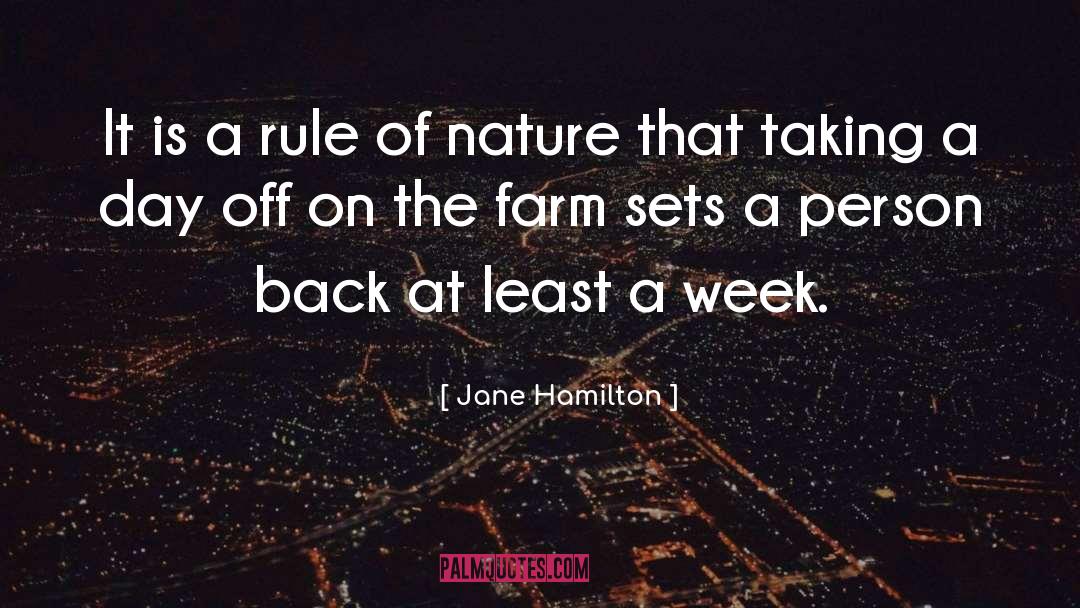 Days Off quotes by Jane Hamilton