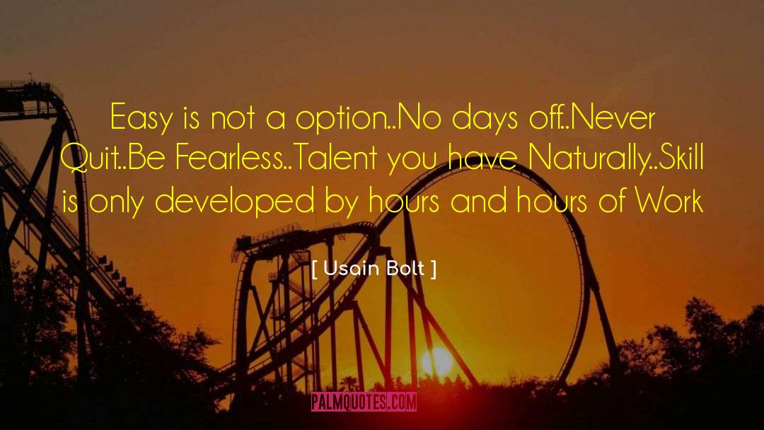 Days Off quotes by Usain Bolt