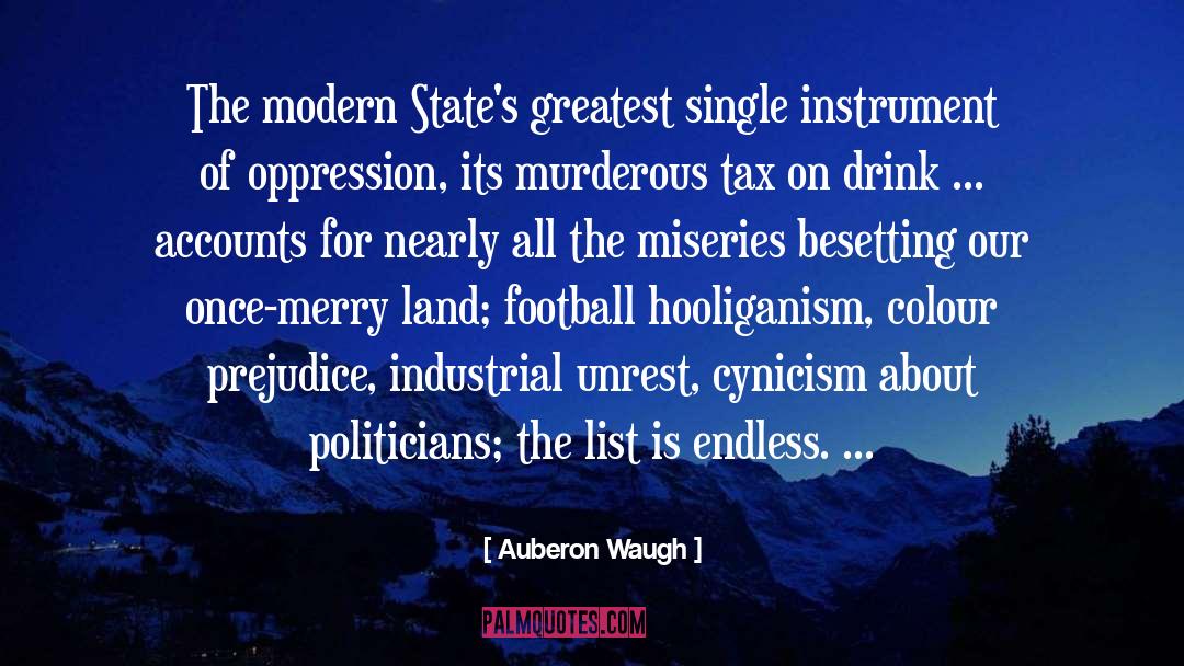 De State Tax quotes by Auberon Waugh