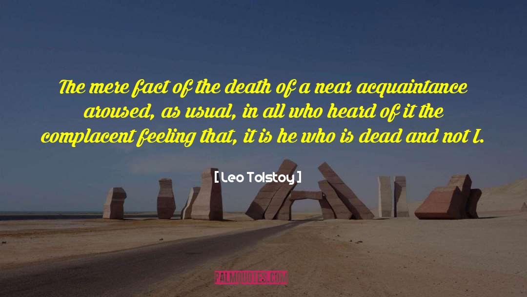 Dead As A Doornail quotes by Leo Tolstoy