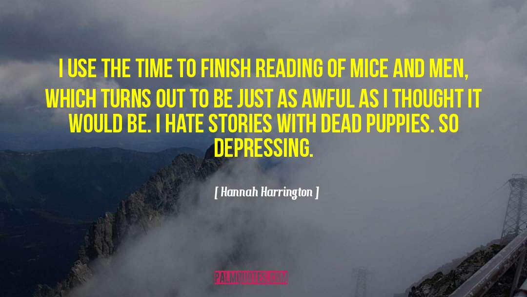 Dead Mice Quiet quotes by Hannah Harrington