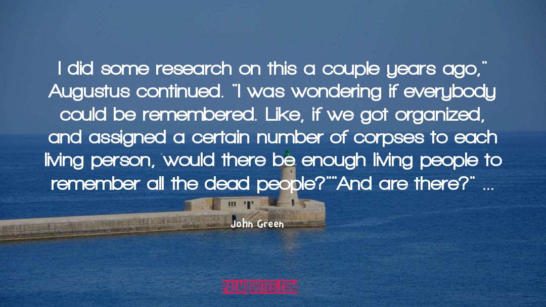 Dead People quotes by John Green