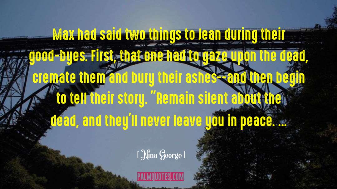 Dead Silent White quotes by Nina George