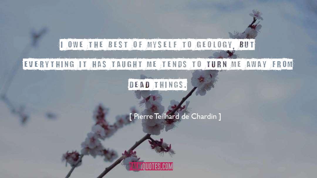 Dead Things quotes by Pierre Teilhard De Chardin