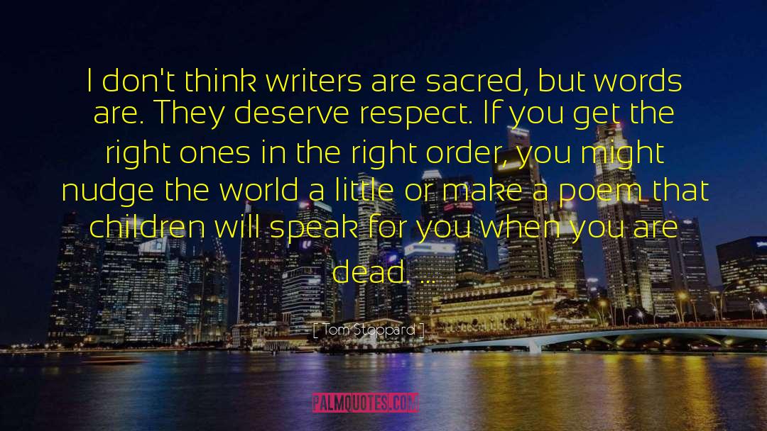 Dead Writers Club quotes by Tom Stoppard