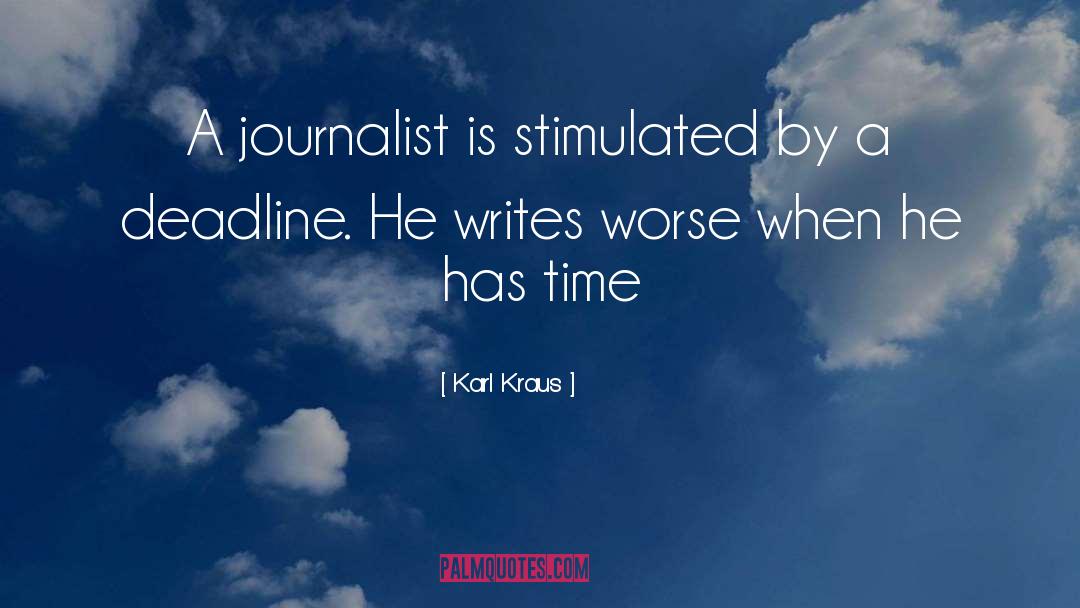 Deadline quotes by Karl Kraus