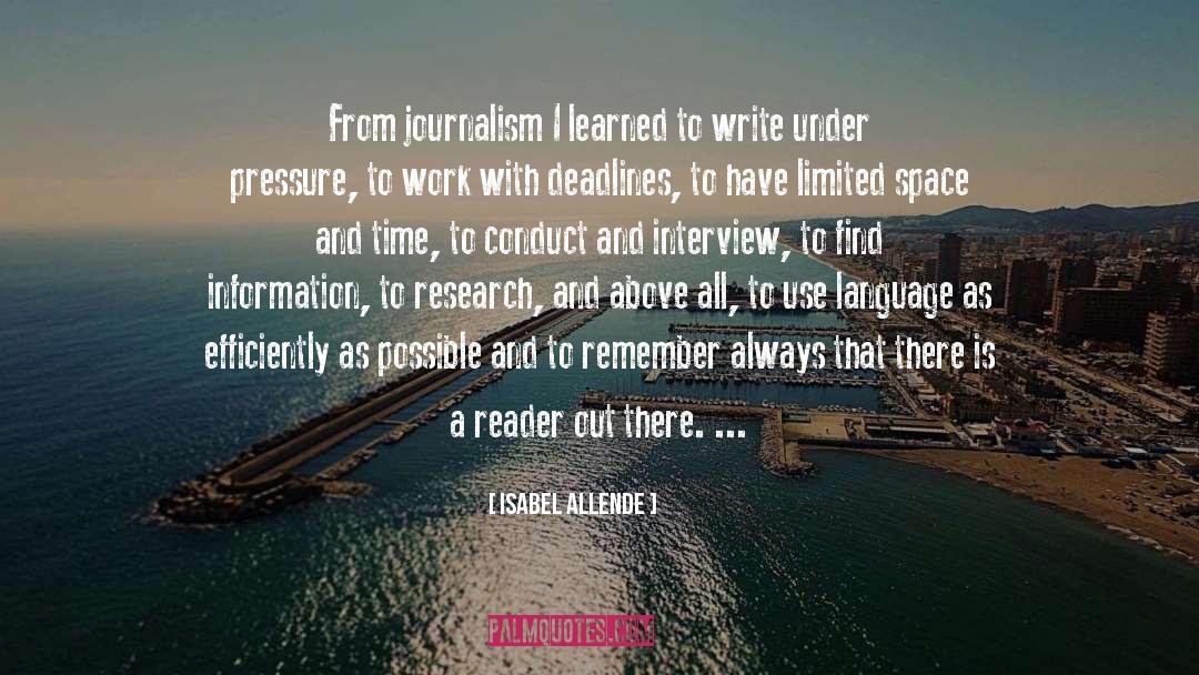Deadline quotes by Isabel Allende