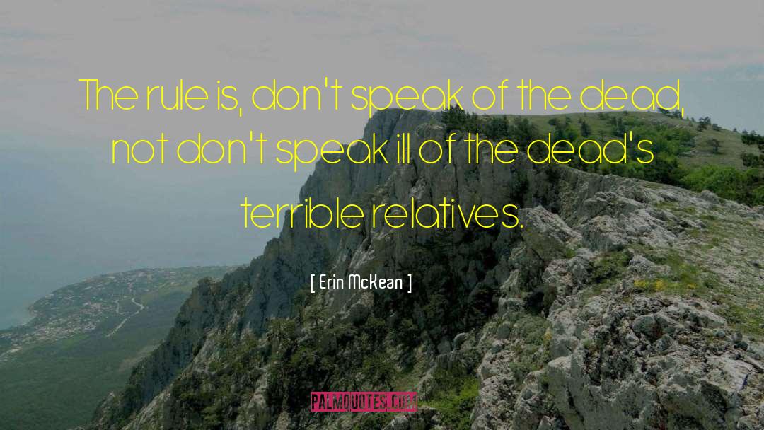 Deads quotes by Erin McKean