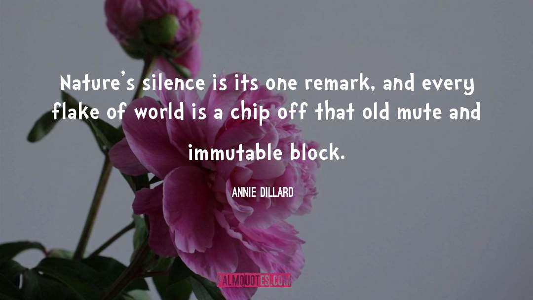 Deaf And Mute quotes by Annie Dillard