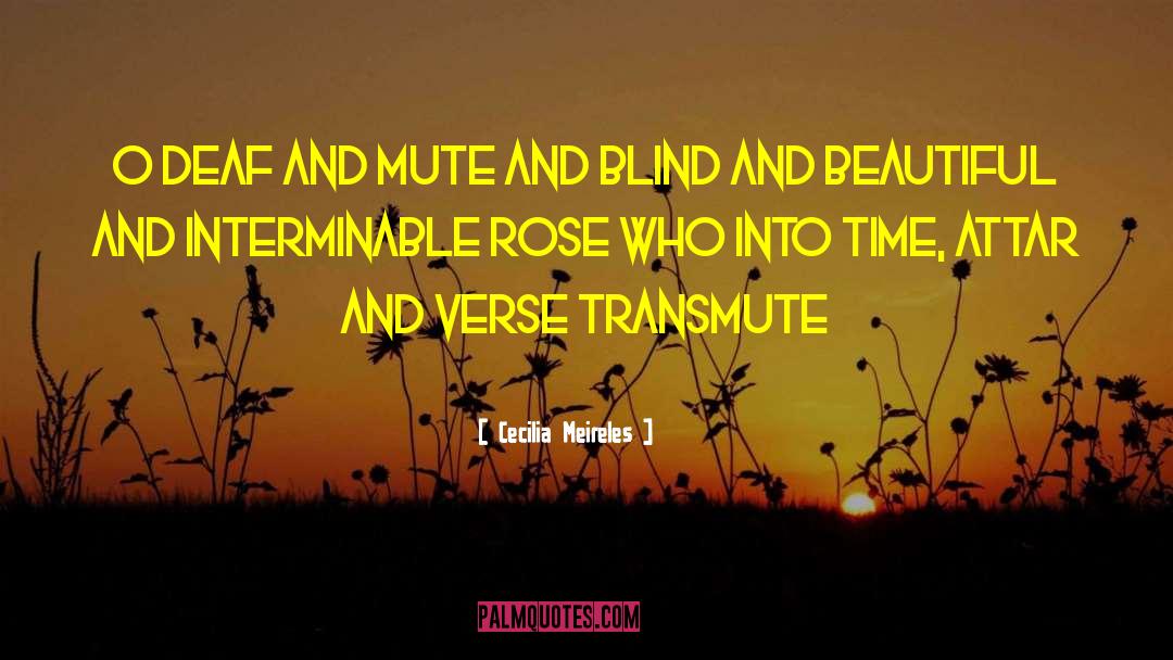 Deaf quotes by Cecilia Meireles