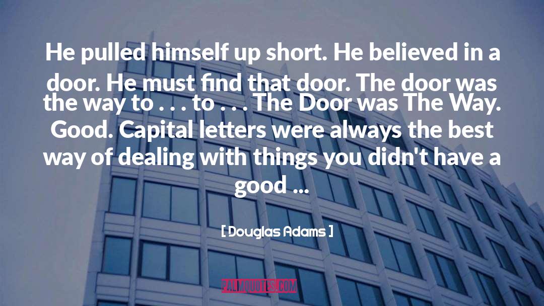 Dealing quotes by Douglas Adams