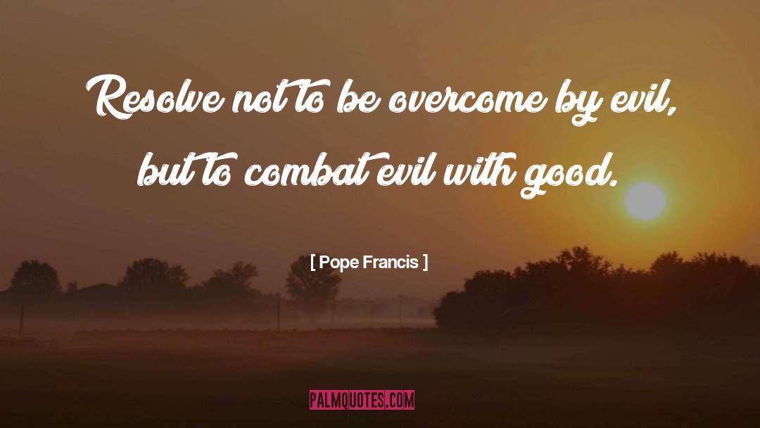 Dealing With Evil quotes by Pope Francis