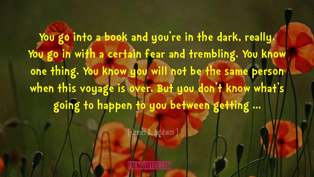 Dealing With Fear quotes by James A. Baldwin