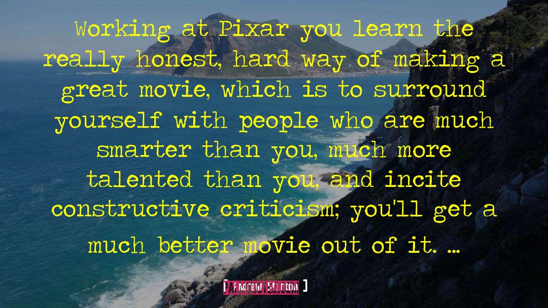 Dealing With People quotes by Andrew Stanton