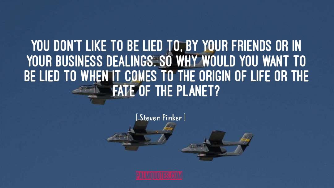 Dealings quotes by Steven Pinker