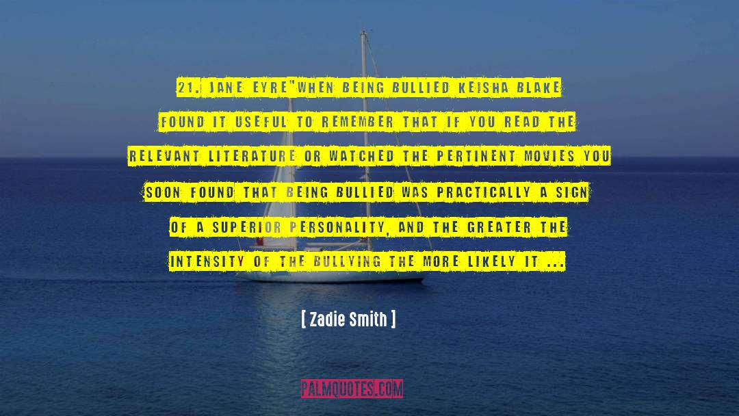 Dean Blake quotes by Zadie Smith