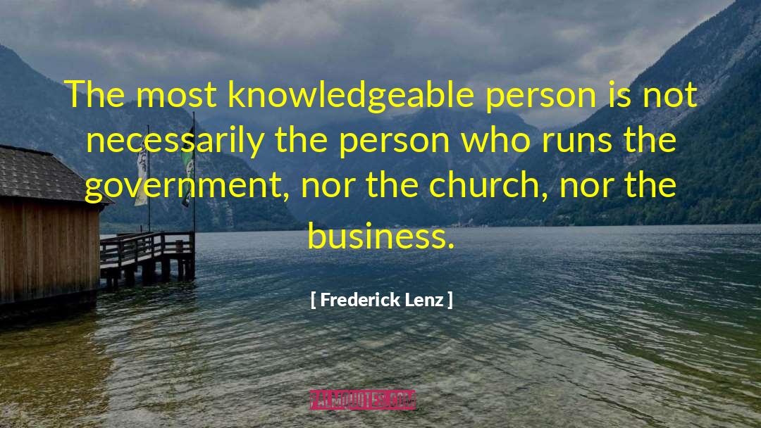 Dear Church quotes by Frederick Lenz