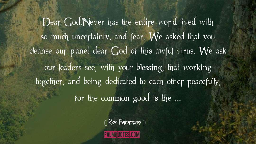 Dear God quotes by Ron Baratono