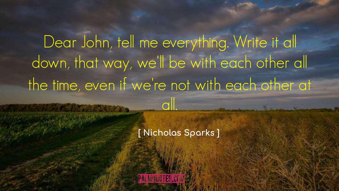 Dear John quotes by Nicholas Sparks