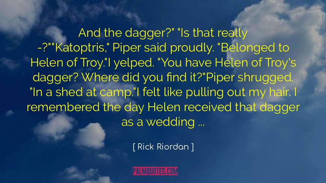 Dear Woman quotes by Rick Riordan