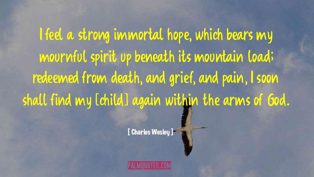 Death And Grief quotes by Charles Wesley