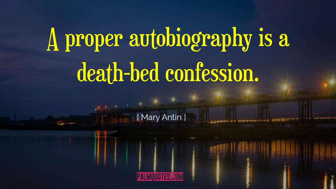 Death Bed quotes by Mary Antin