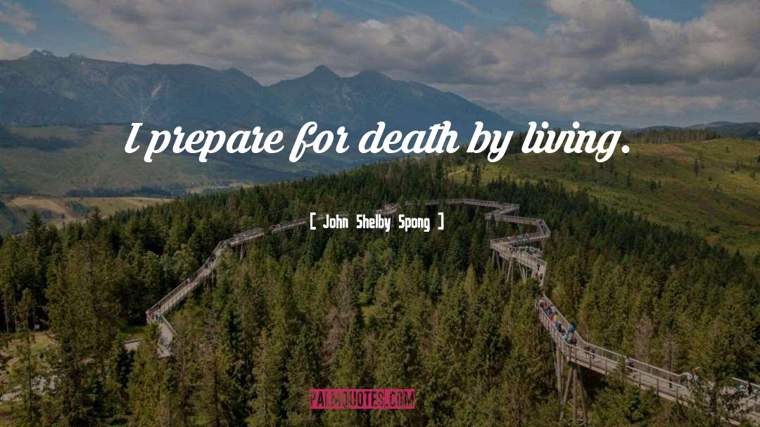 Death By Living quotes by John Shelby Spong