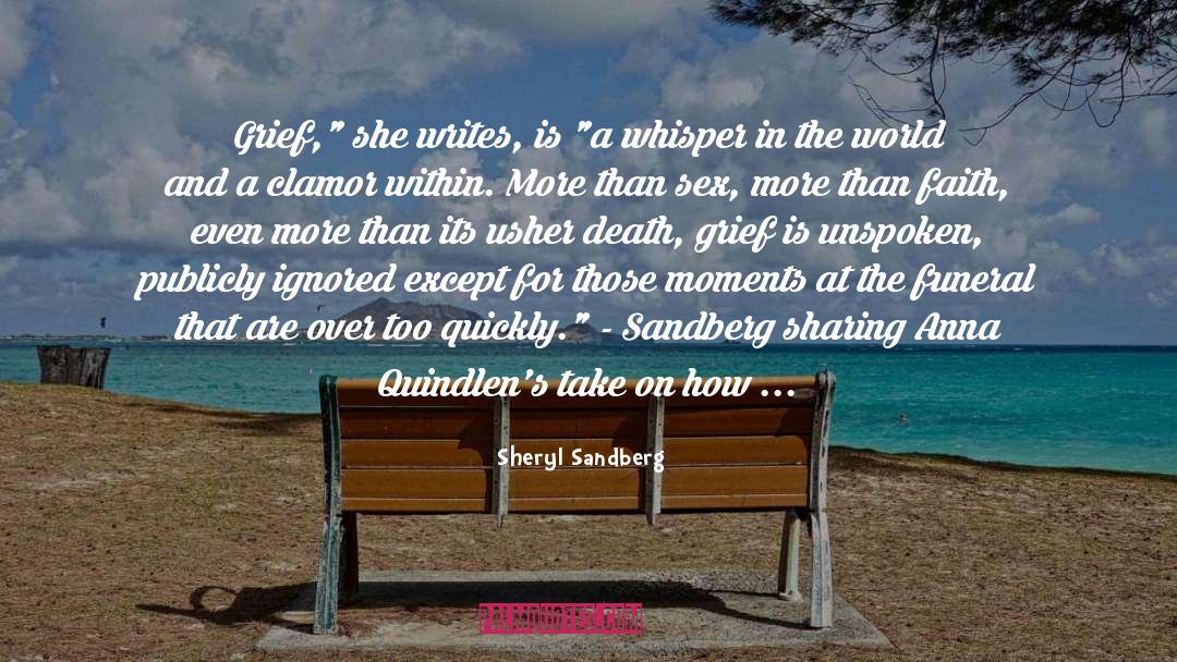 Death Grief quotes by Sheryl Sandberg
