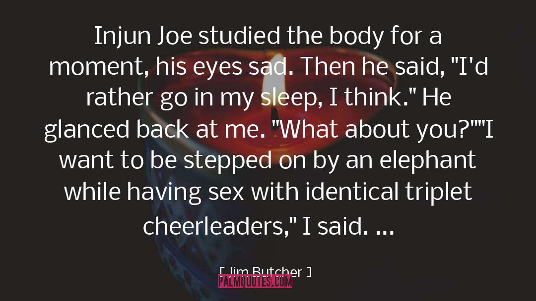 Death Humor quotes by Jim Butcher