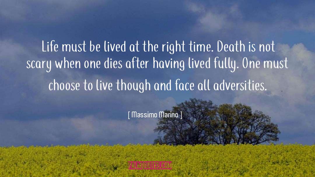 Death Is Not Scary quotes by Massimo Marino