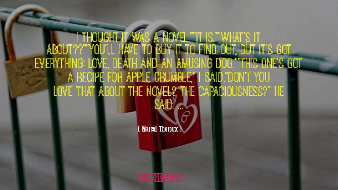 Death Love quotes by Marcel Theroux